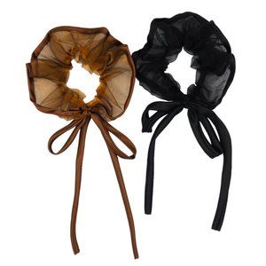 Brand New | Organza Sheer Oversized Hair Scrunchies | 2 Piece Set